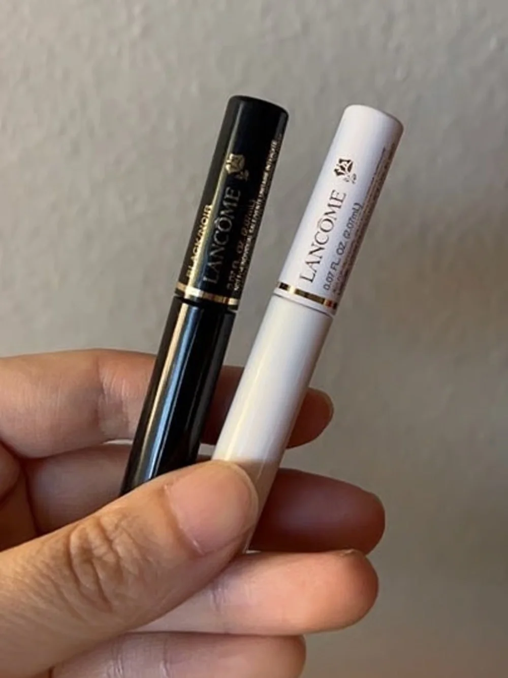 2Pc Lancome Mascara & Lash Primer Base Travel Size Bundle Set 2.07ml *2